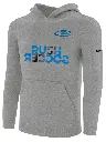 Rush Soccer Basic Fleece Hoodie Light Heather Grey Monochrome Blue Black Logo