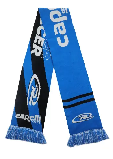Rush Soccer Scarf Black Blue