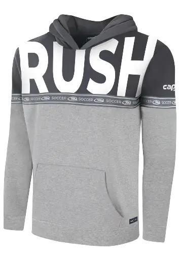 Rush Soccer Special Edition Color Blocked Pullover Hoodie Light Heather Grey